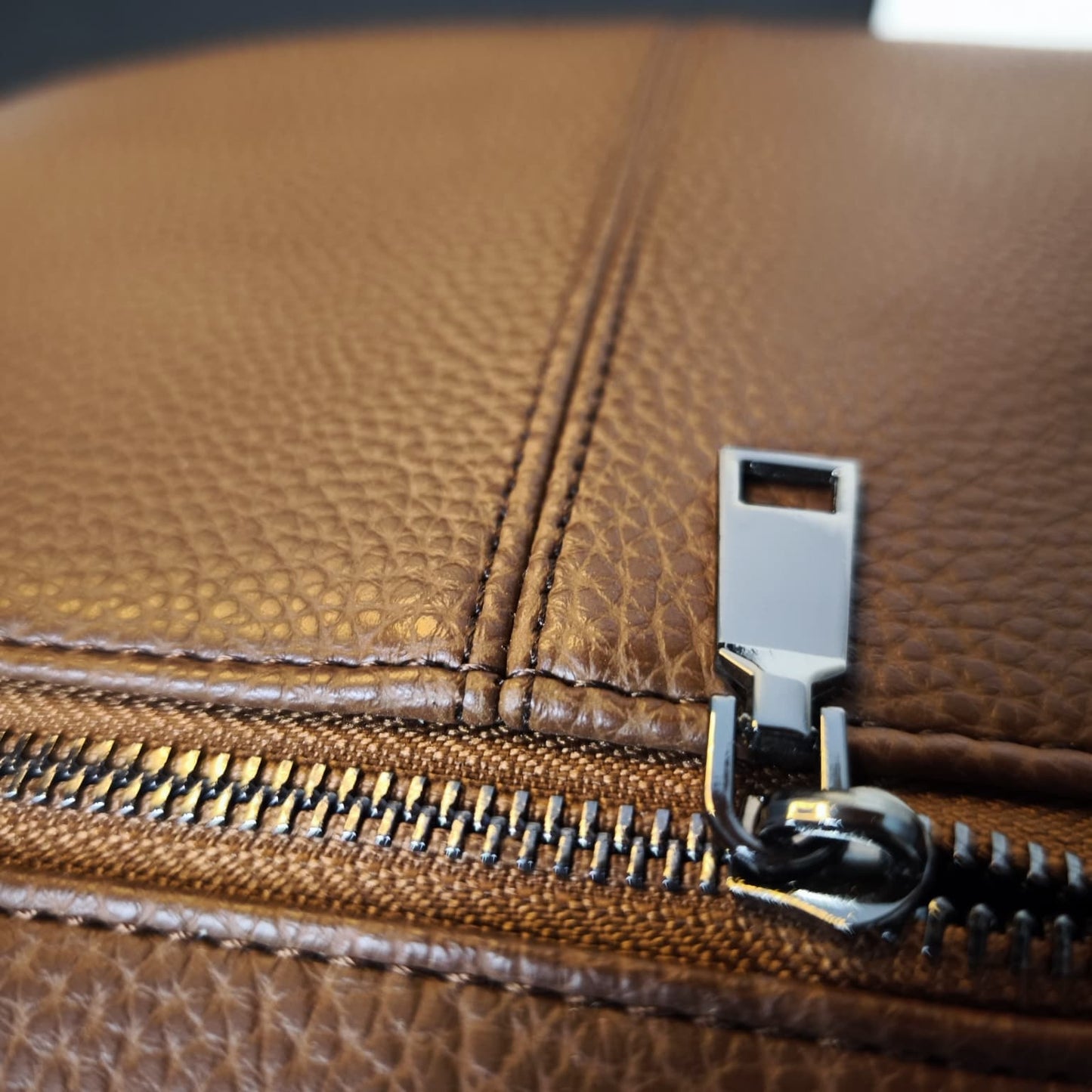 Kahverengi Suni Deri Evrak Çantası