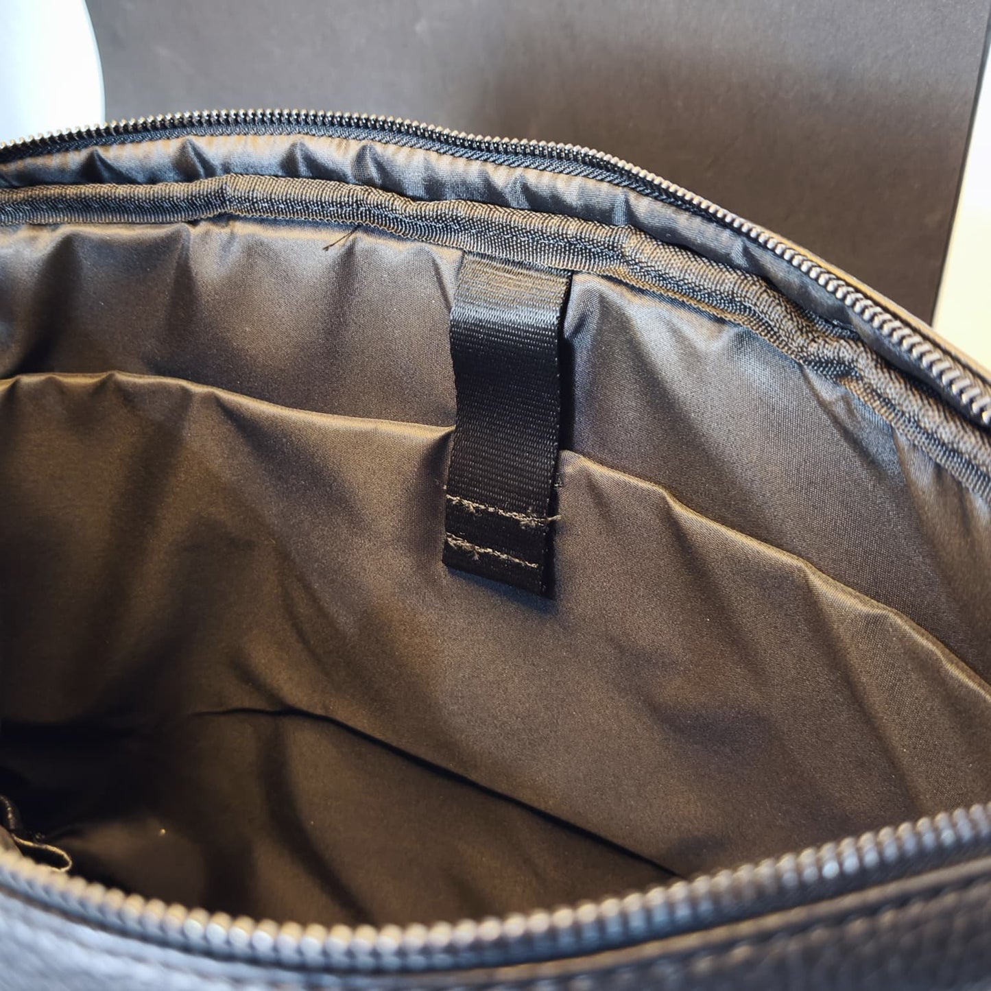 Siyah Suni Deri Evrak & Laptop Çantası