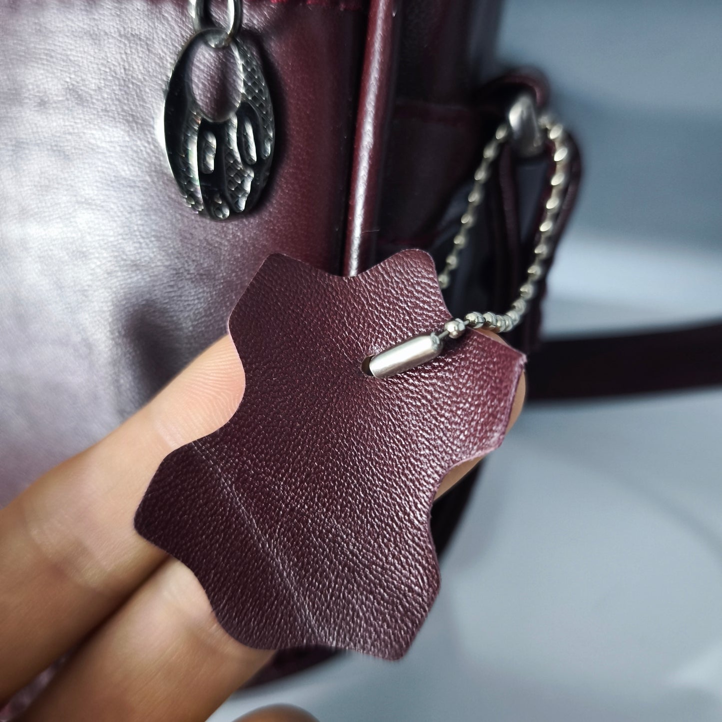 “Elora” Kadın Hakiki Deri Omuz Çantası – Bordo| M&E&Y Deri