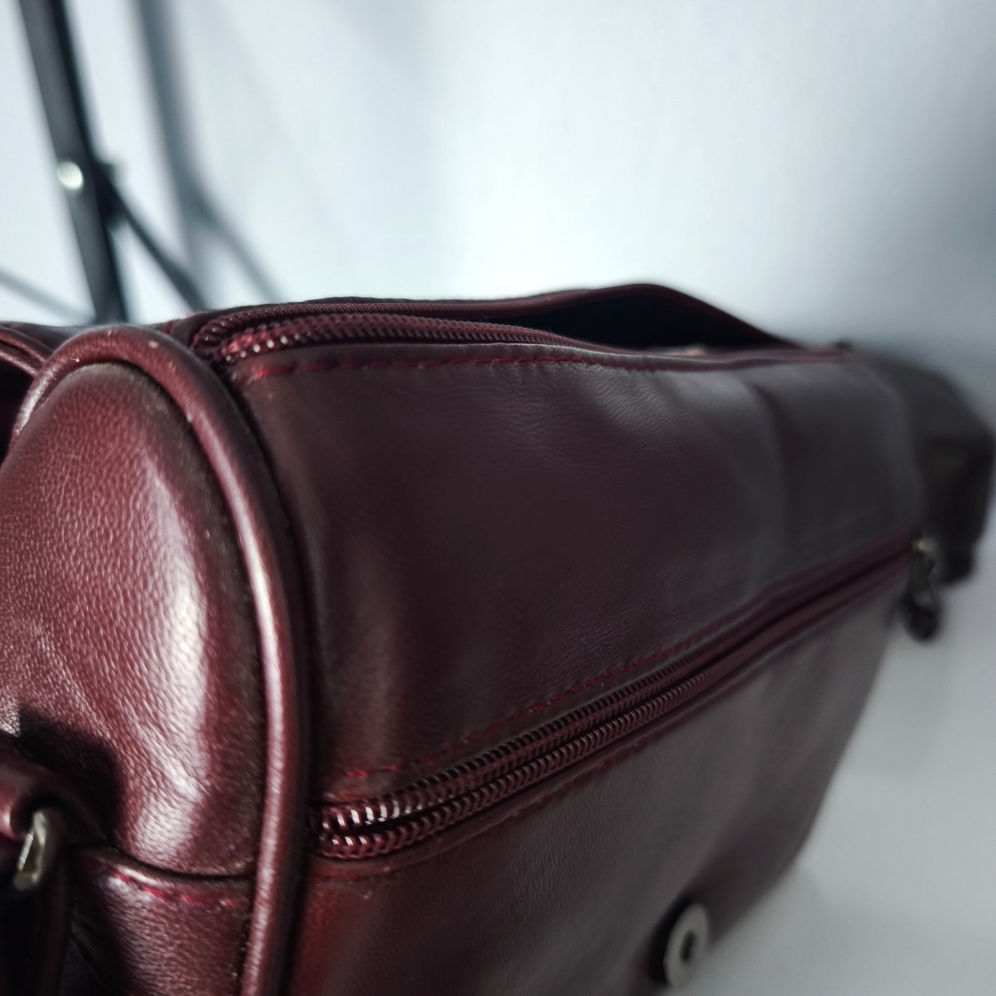 “Elora” Kadın Hakiki Deri Omuz Çantası – Bordo| M&E&Y Deri